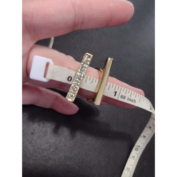 Gold tone two-piece matching ring set - Picture 5 of 9